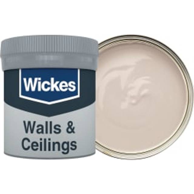 Wickes Vinyl Matt Emulsion Paint Tester Pot - Chalk White No.130 - 50ml