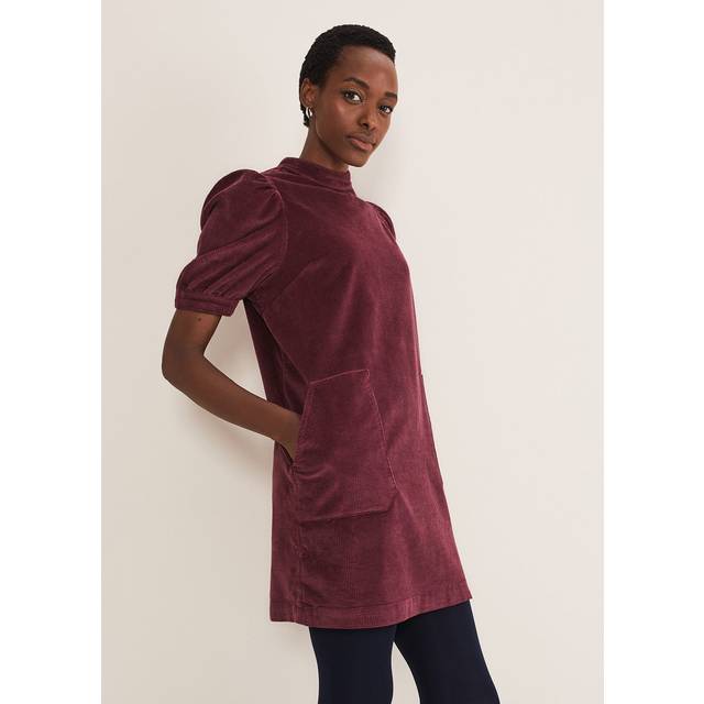 Phase Eight Women's Elektra Corduroy Dress - Burgundy - 10