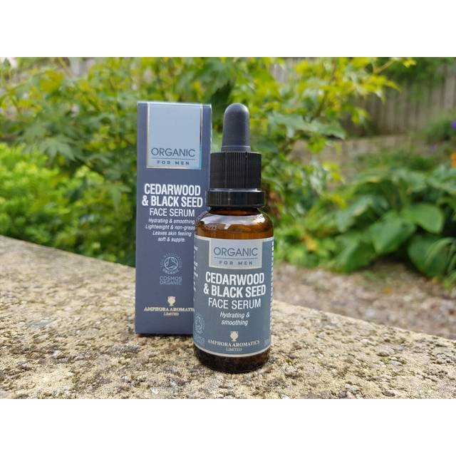 Amphora Aromatics Cedarwood Face Serum Men Organic 30ml