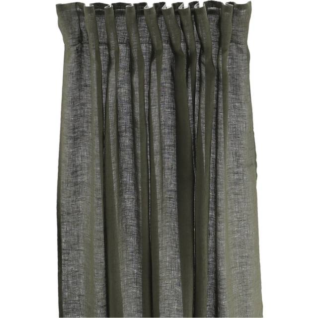 Scandi Living Serenity gardinlängd med multiband 129x250 cm Forest green