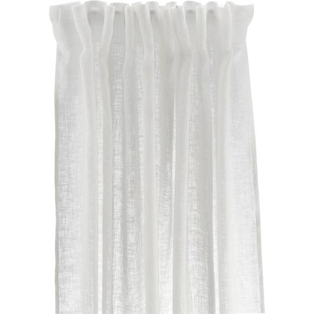 Scandi Living Serenity gardinlängd med multiband 129x250 cm Vit