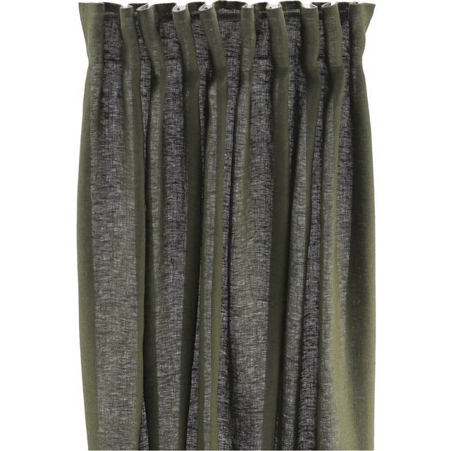 Scandi Living Tranquility gardinlängd med multiband 139x250 cm Forest green