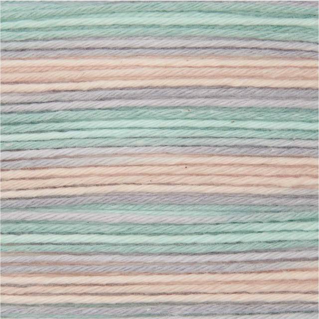 Rico Baby Cotton Soft Print DK - Mauve/Aqua (034)