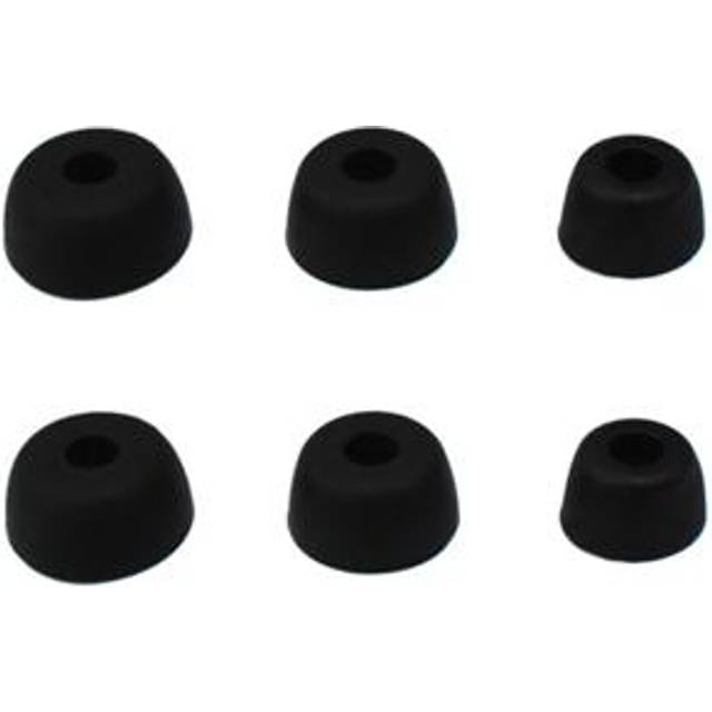 Örontoppar i Silikon - Jabra Elite 75t/65t/Active/Sport - 3 Par - Svart