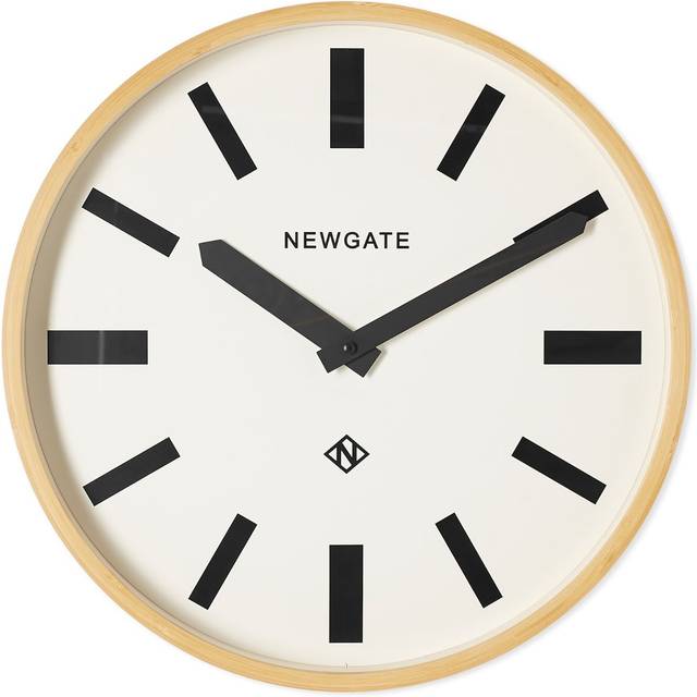 Newgate Medium Mauritius Wall Clock bamboo ocean dial minimalistic modern clean contemporary wall large elegant wood wooden - BAMBOO