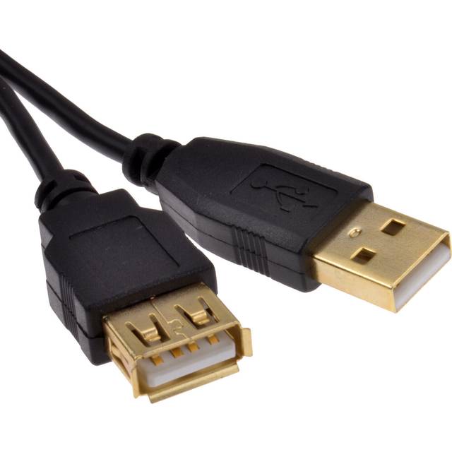 kenable GOLD USB 2.0 24AWG High Speed Cable EXTENSION Lead A Plug to Socket 3m