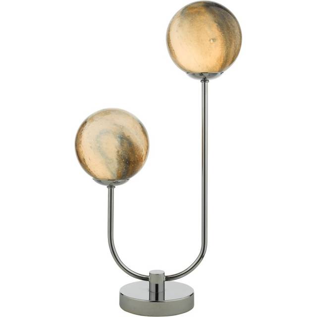 Dar Lighting Group Dar MIK4250 Mikara 2 Light Table Lamp Polished Chro