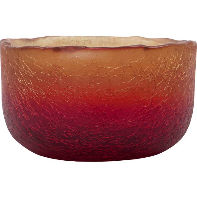 Crackle Tealight Holder, Red