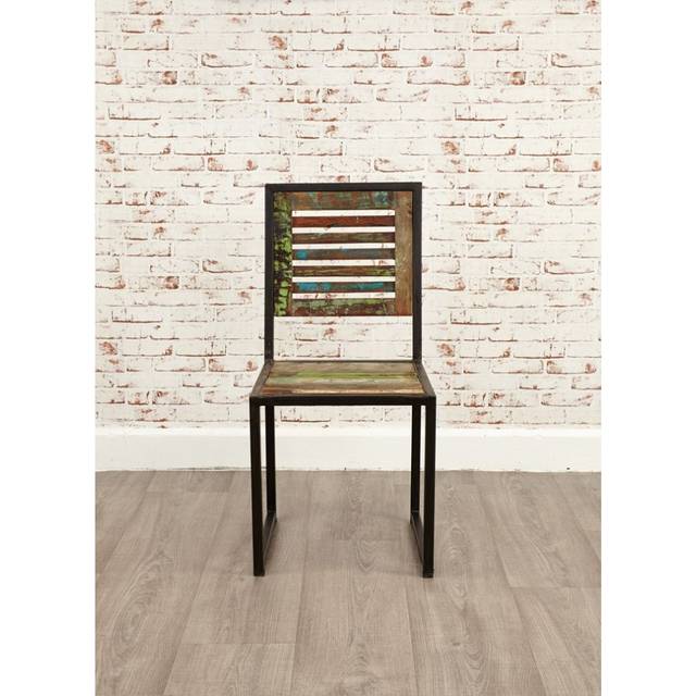 Baumhaus Urban Chic Dining Chair (Pack Of Two), Brown
