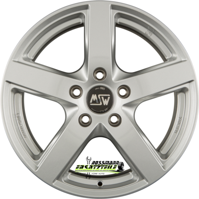 Msw 55 Van Full Silver Alloy Wheel 17x7 Et40 5x114