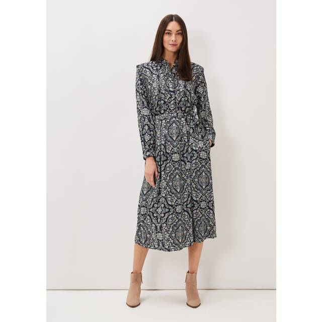 Phase Eight Women's Polly Paisley Print Midi Dress - Multi-Coloured - 10