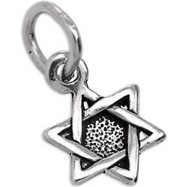Tiny sterling silver star of david charm jewish religion faith jewellery charms