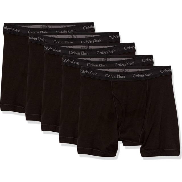 Calvin Klein Men's Cotton Classics 5-pack Boxer Brief  5 Black  XX-Large