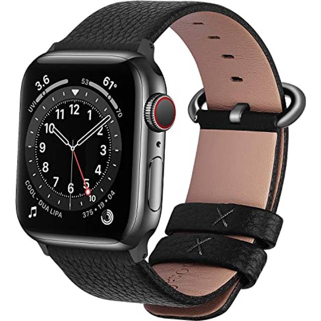 Fullmosa Compatible Apple Watch Strap 38mm 40mm 41mm 42mm 44mm 45mm Calf Leather strap Compatible with iWatch Series SE 7 6 5 4...