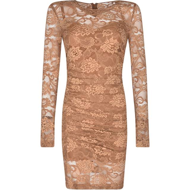 Dolce & Gabbana Women's Floral Lace Dress in Beige | Size 40 | F6DBCTFLUBVM3041 (40)