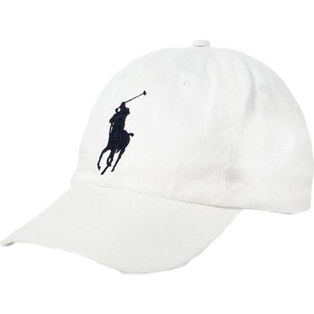 POLO RALPH LAUREN Big Pony One One Size Men's Cap, White, Size, White, vit