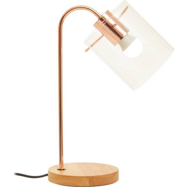 Orsina Stockholm Shiny Copper Curved Table Lamp