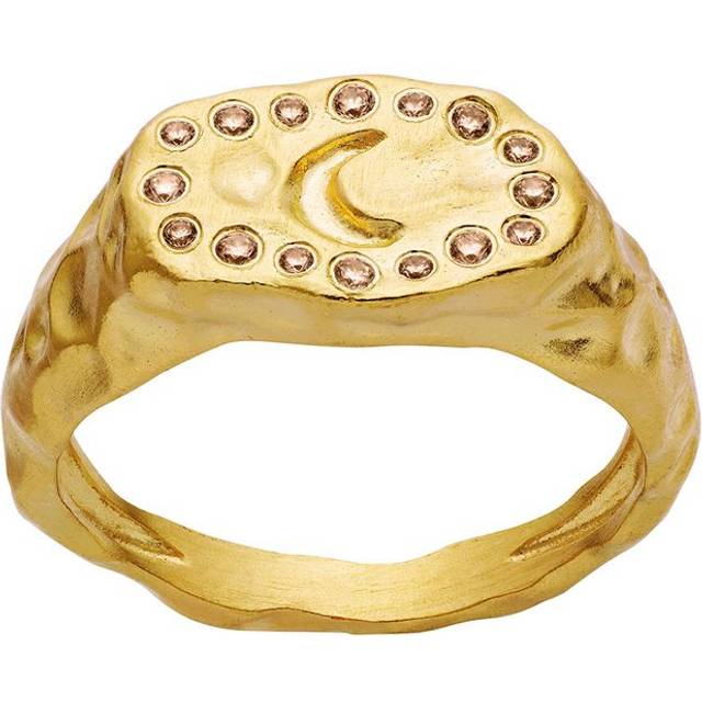 Maanesten Demi Ring - Gold/Brown