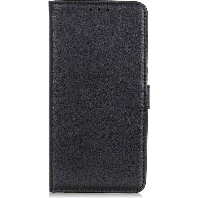 Sony Xperia L4 Litchi Texture Leather Stand Wallet Case - Svart