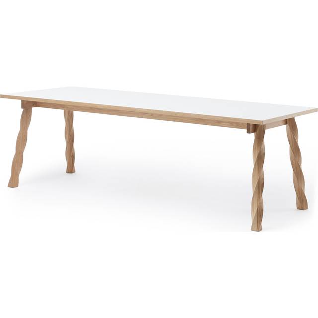 A2 Twist dining table White oiled oak-white