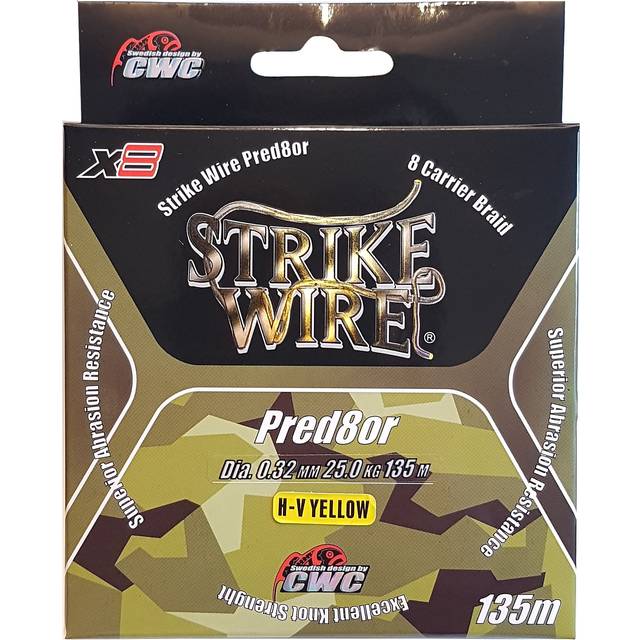 Strike Wire Predator X8, 0,28 mm 135 m Hi-Vis Yellow