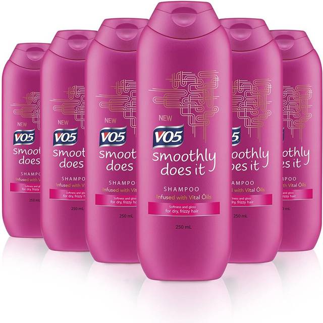 Vo5 smoothly does it shampoo infused with vital oils for dry, frizzy hair, and 6