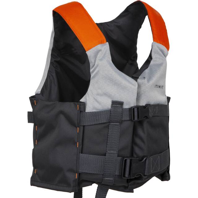 50n+ Buoyancy Aid Grey Kayak Stand-up Paddle Dinghy - Grey/orange