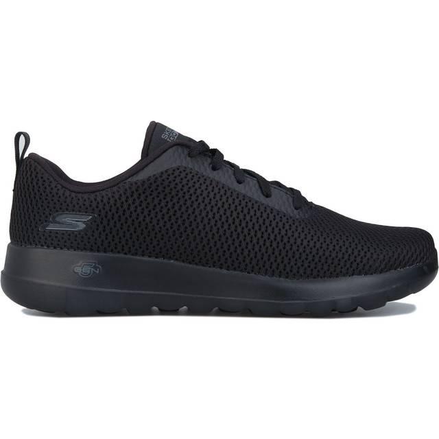 Ladies black skechers go walk joy light weight trainers : paradise 15601