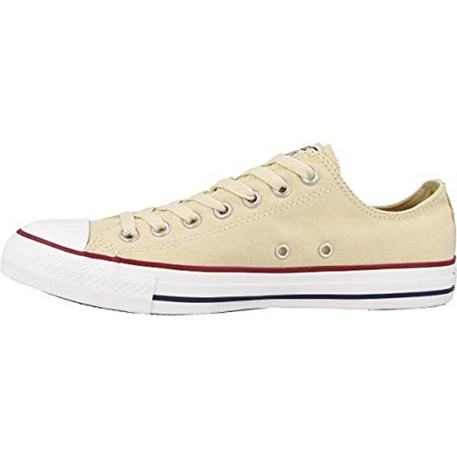 Converse Unisex Chuck Taylor All Star Low Top Natural Sneaker  Natural White  Men's 6.5/ Women's 8.5 Medium