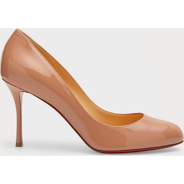 Christian Louboutin Nude Dolly 85 Patent-leather Courts Eur 36 / 3 Uk Women - NUDE