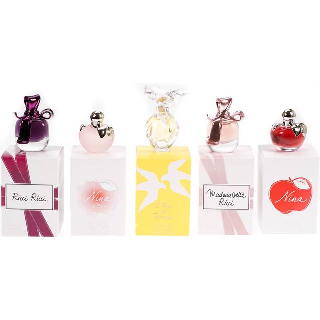 Nina Ricci Air Mail Femme Miniature Gift Set 5 x 0.1oz (4ml) - Ricci Ricci EDP + Nina L'eau EDT + Ma