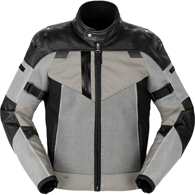 Spidi Vent Pro Motorcycle Leather Jacket, black-white, Size 56 for Men