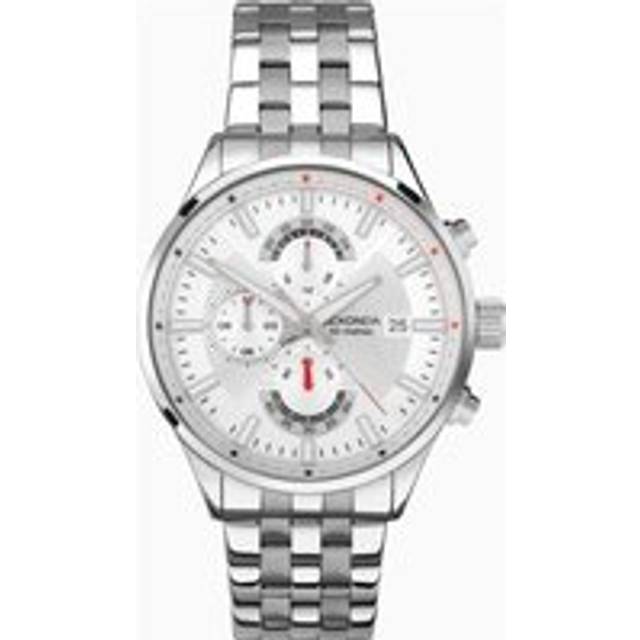 Sekonda gents bracelet chronograph 44mm 5atm watch 30109