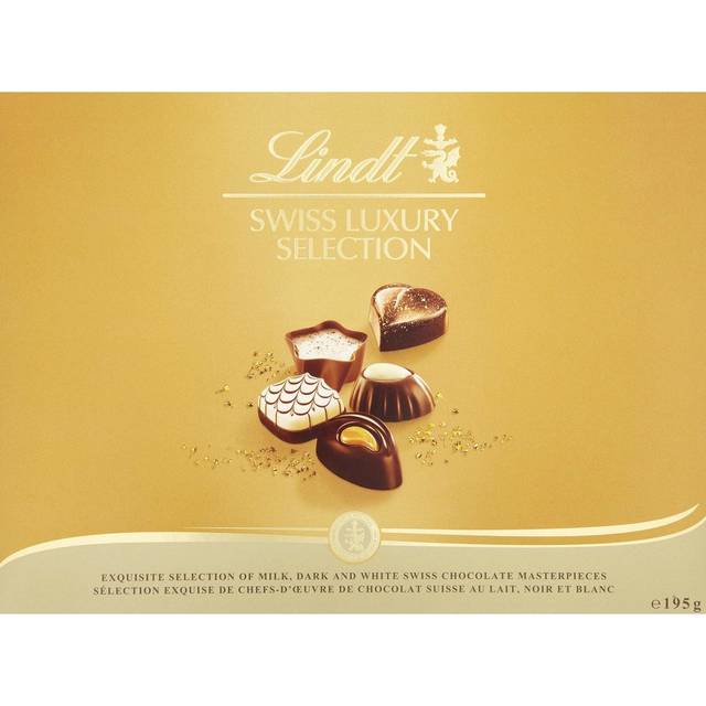 Lindt Swiss Luxury Selection Chocolate Box 195 g