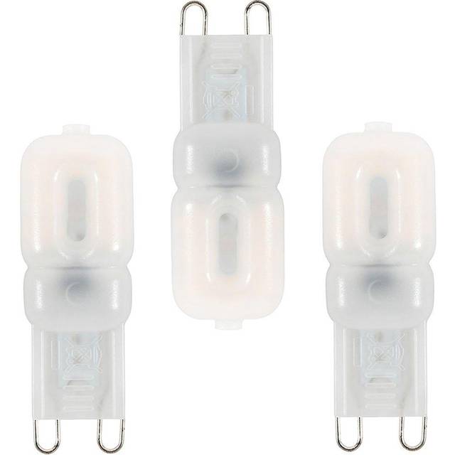 Pack of 3 2W G9 Capsule Bulb Warm White - One Size