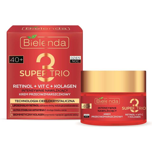 Bielenda Super Trio Intensivt återfuktande kräm med effekt mot rynkor 40+ 50 ml
