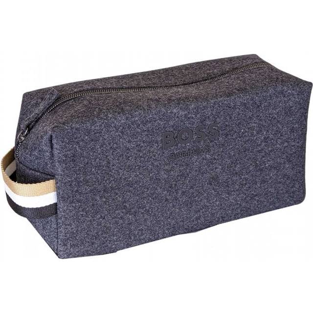 Hugo Boss Parfums Men's Grey Toiletries Wash Bag