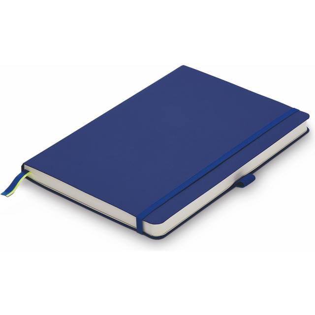 LAMY Paper Softcover A5 Notebook 810 â Format DIN A5 (145 x 210 mm) in Blue with Lamy Lining, 192 Pages and Elastic Closure Band