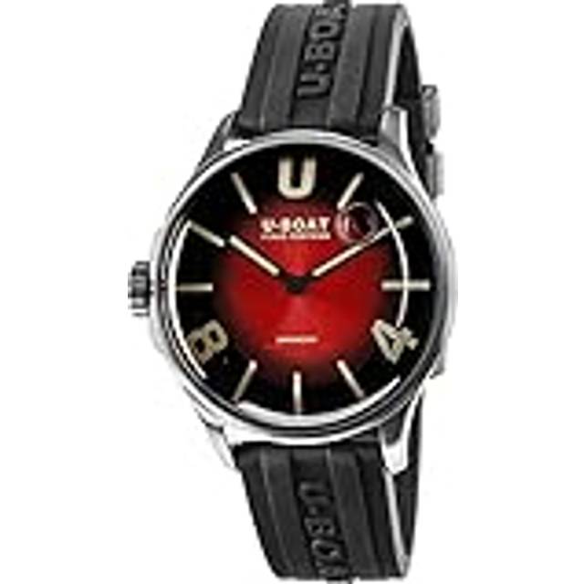 U-Boat 9500 Darkmoon Red SS Soleil Herrenuhr 40mm 5ATM