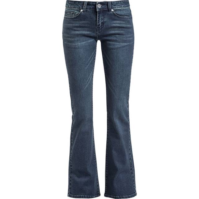 Black Premium by EMP Grace - Dark blue jeans with flare Jeans blue - W36L34