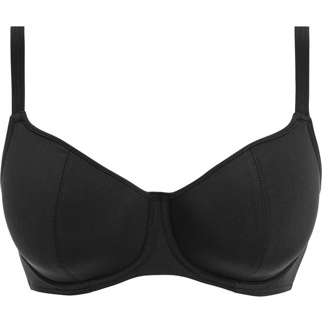 Freya Womens Jewel Cove Sweetheart Bikini Top - Black Nylon - Size 34G