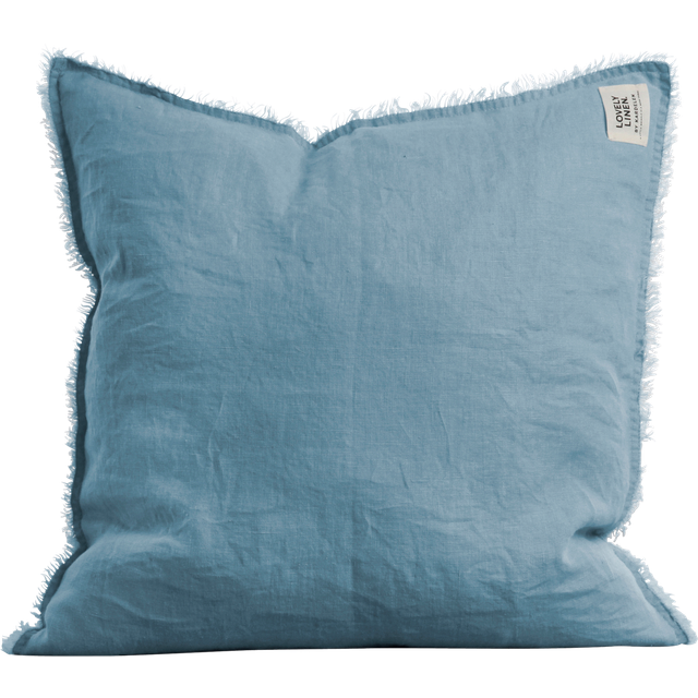 Lovely Linen - Kuddfodral Misty i tvättat lin - Blå