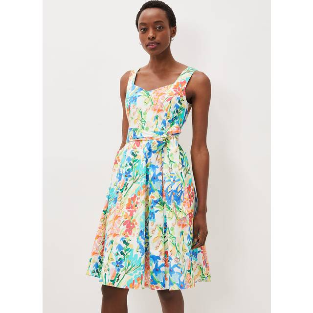 Phase Eight Women's Blair Cotton Floral Dress - Multi-Coloured - 12