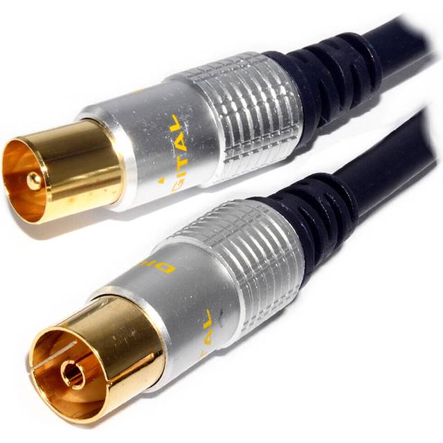 kenable Pure OFC RF Aerial Coaxial Lead Gold OFC Male to Female Extension 3m