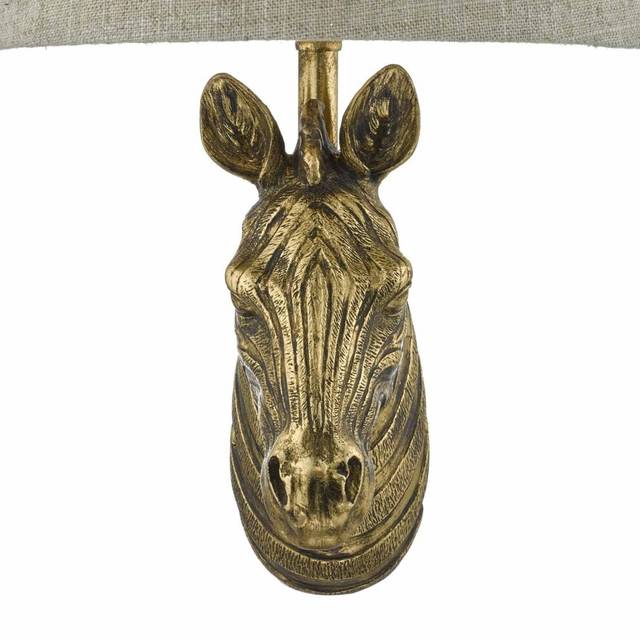 Dar Lighting Group Dar ABB0735 Abby 1 Light Wall Light Zebra Gold With