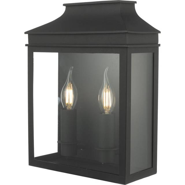 Dar Lighting Group VAP5022 Vapour Outdoor 2 Light Coach Lantern Wall L