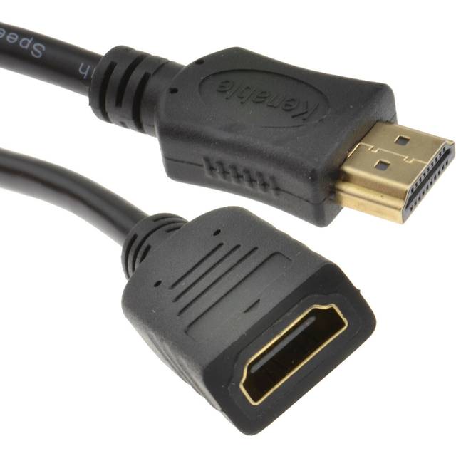 kenable HDMI 1.4 High Speed 3D TV Extension Lead Male to Female Cable 1.5m