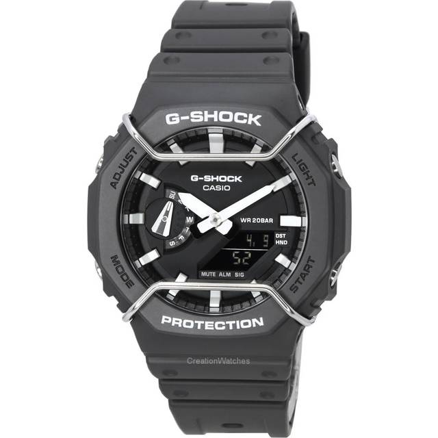 Casio Tone-on-Tone G-Shock Analog Digital Black Dial Quartz GA-2100PTS-8A GA2100PTS-8 200M Men's Watch
