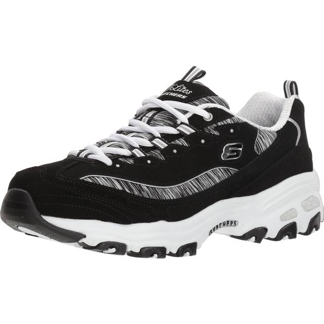 Skechers DLites interlude träningsskor för kvinnor, Svart vit, 37 EU