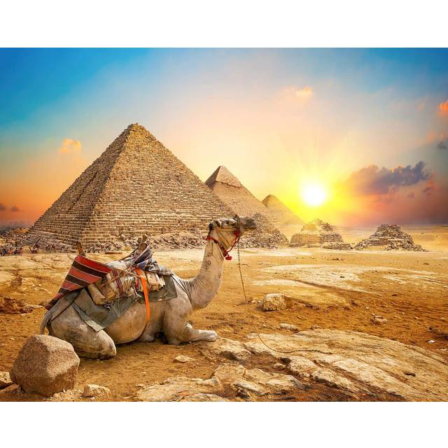 Giza Sunrise Ancient Egypt Pyramid Puzzle | 1000 Piece Jigsaw Puzzle